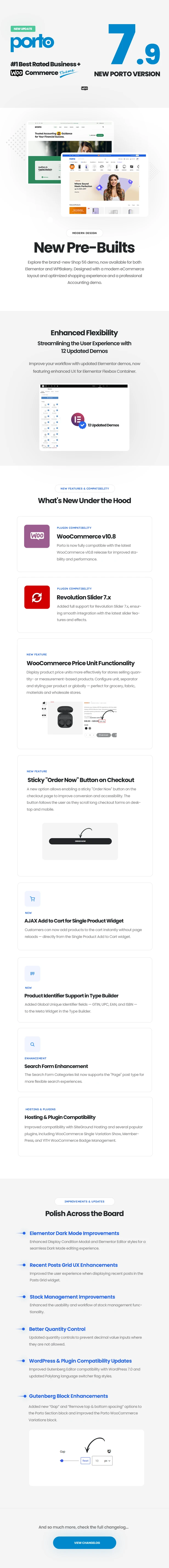 Porto WordPress Novidades 7.9.0