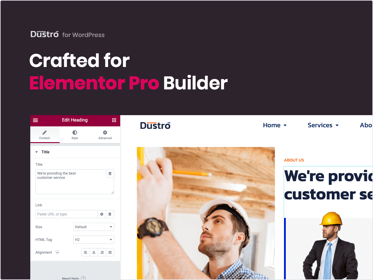 Crafted for Elementor Builder