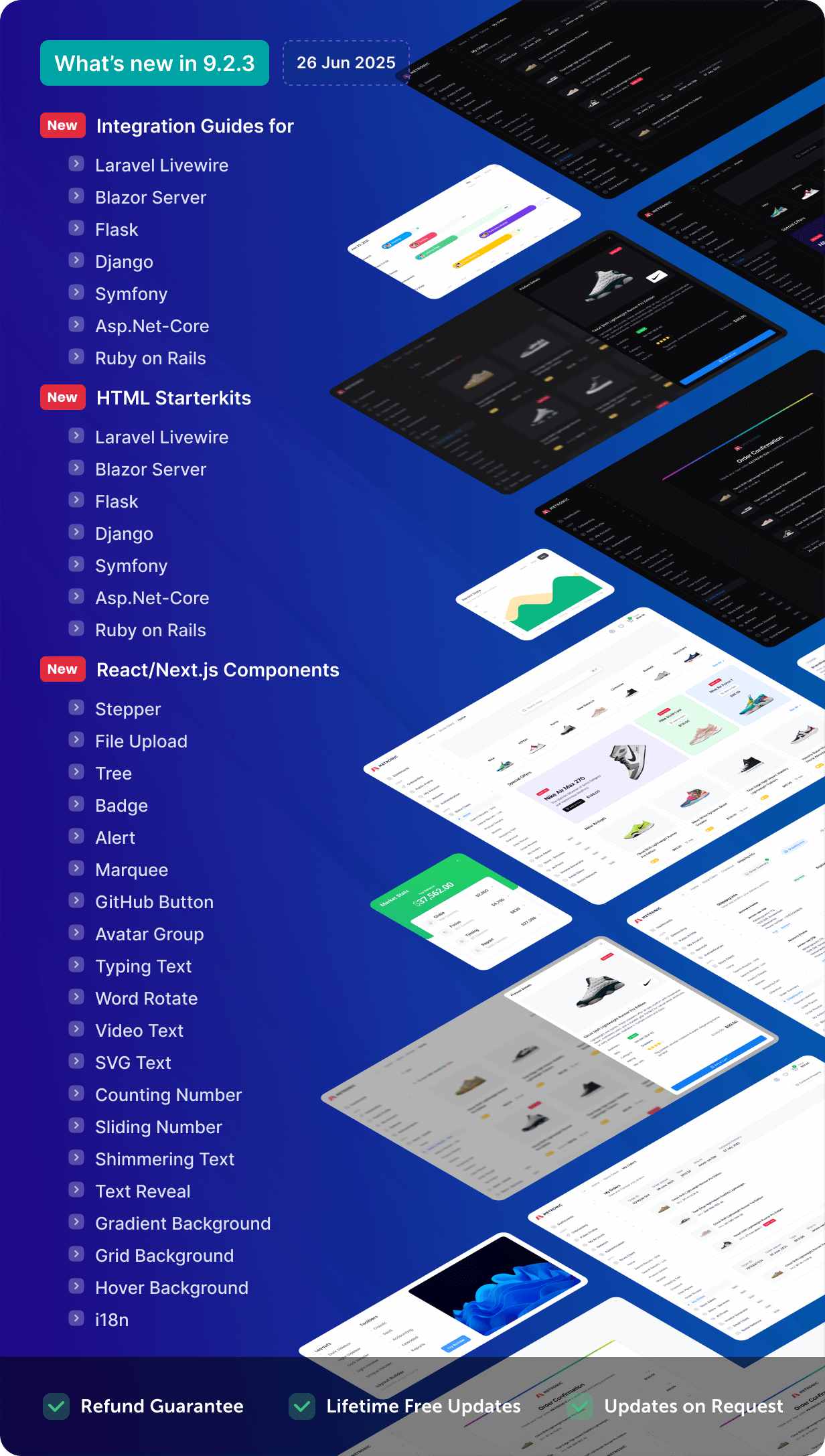 Metronic | Tailwind, Bootstrap, React, Next.js, Vue, Angular, Laravel Admin Dashboard HTML Template