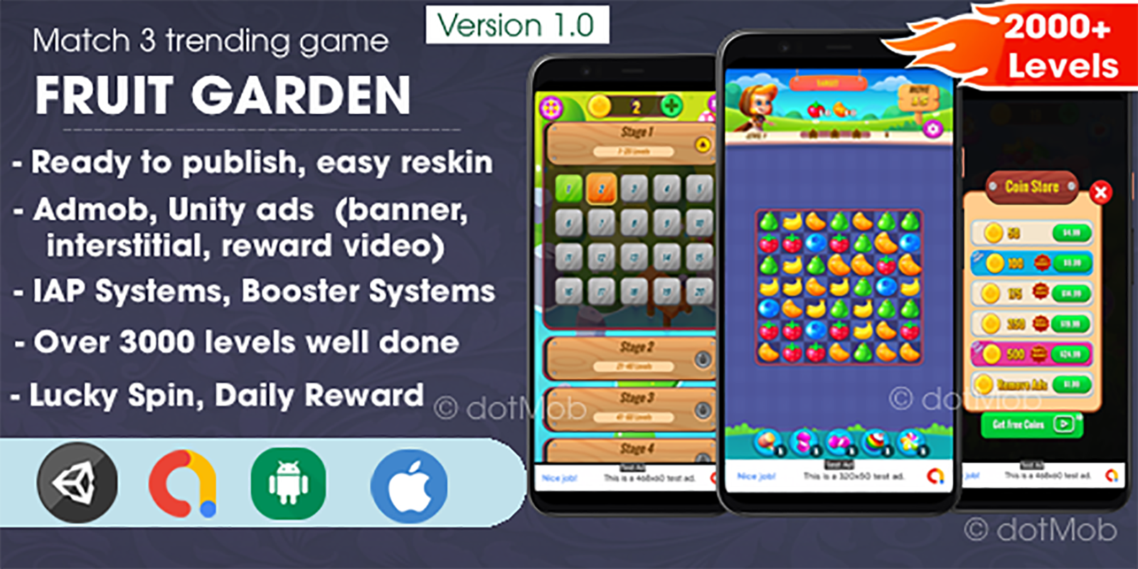 Fruit Garden - Unity Complete Project - 3000 levels
