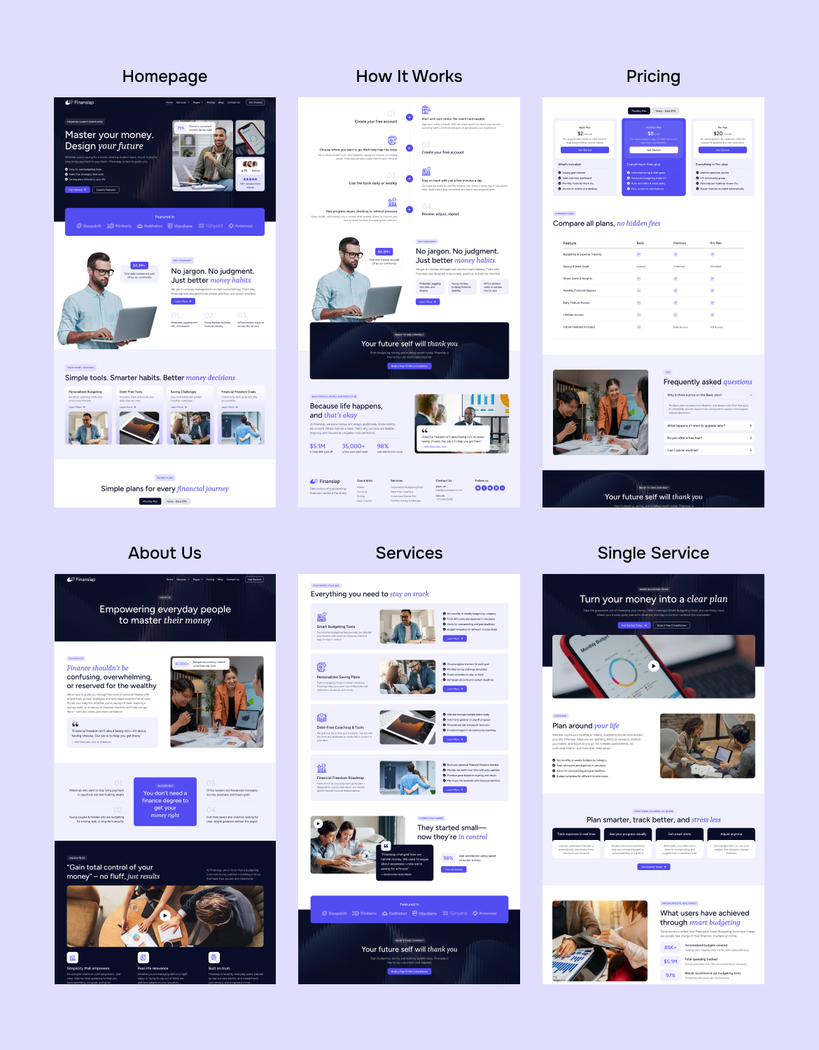 FinanSiap - Financial Coach & Consulting Elementor Pro Template Kit - 1