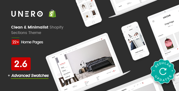 Unero - Clean & Minimal Shopify Sections Theme