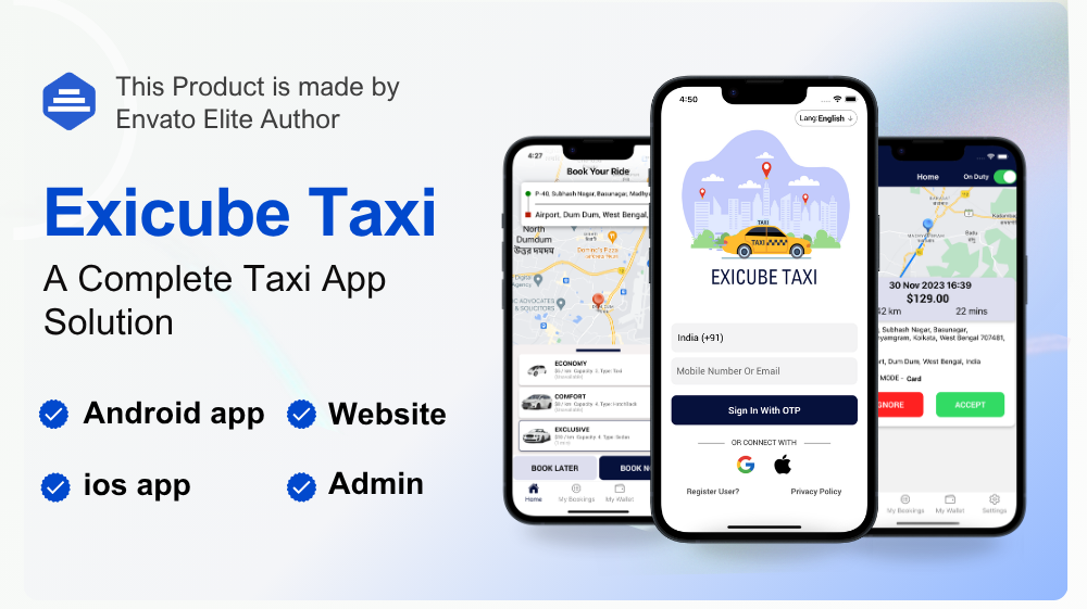 Exicube Taxi App - 1
