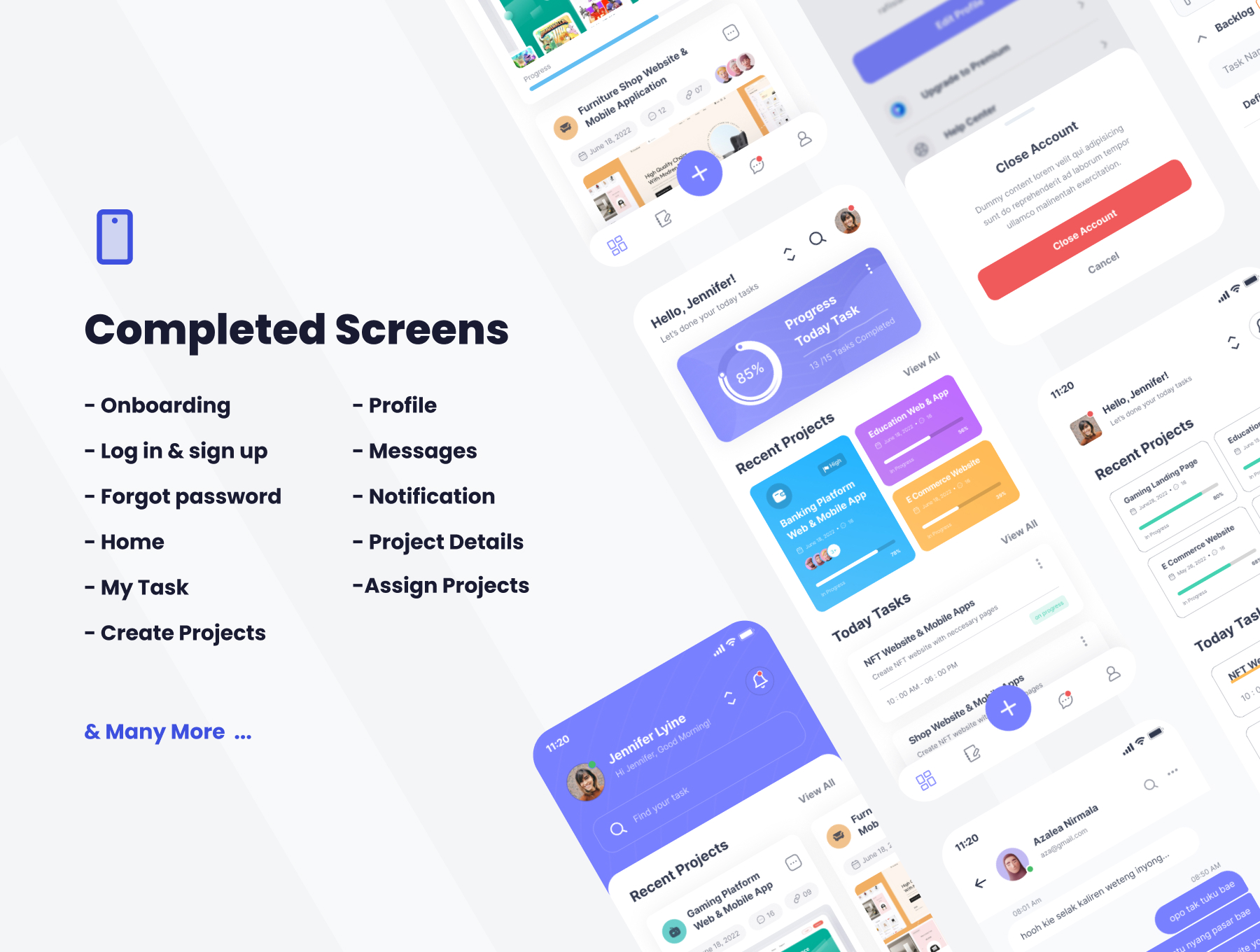 Taskose - Task Management App XD Template - 5