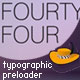 typographic preloader - FlashDen Item for Sale
