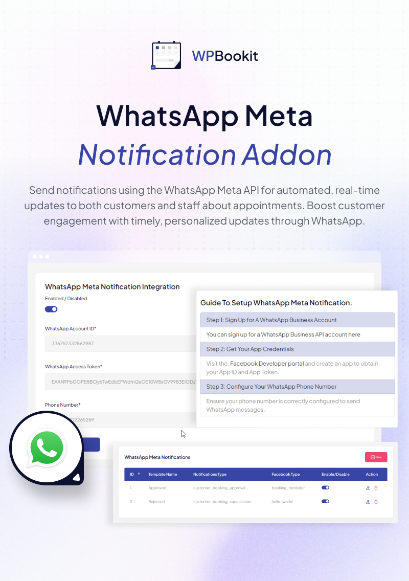 WPBookit - WhatsApp Notification (Addon) - 6