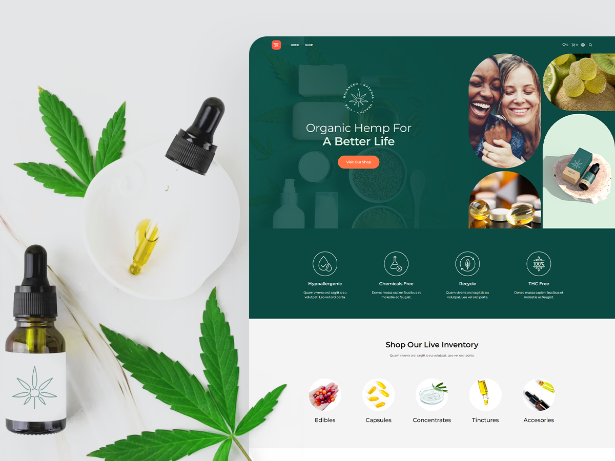 Hemp Store - Elementor Template Kit