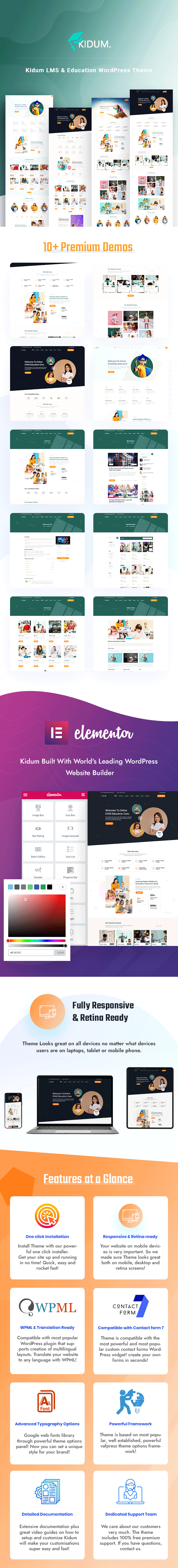 Kidum - LMS & Education WordPress Theme - 1