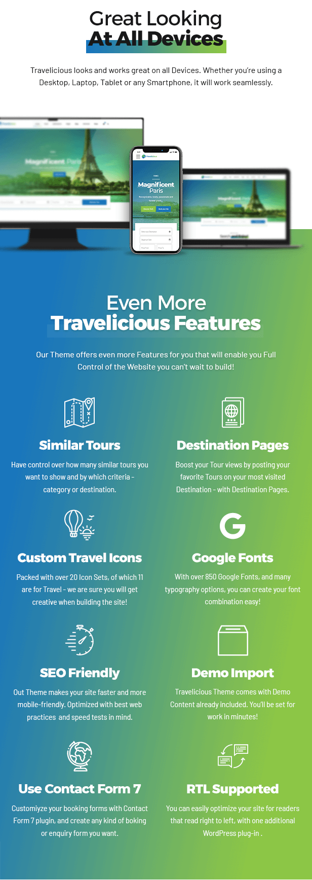 Travelicious - Tour Operator WordPress Theme - 10