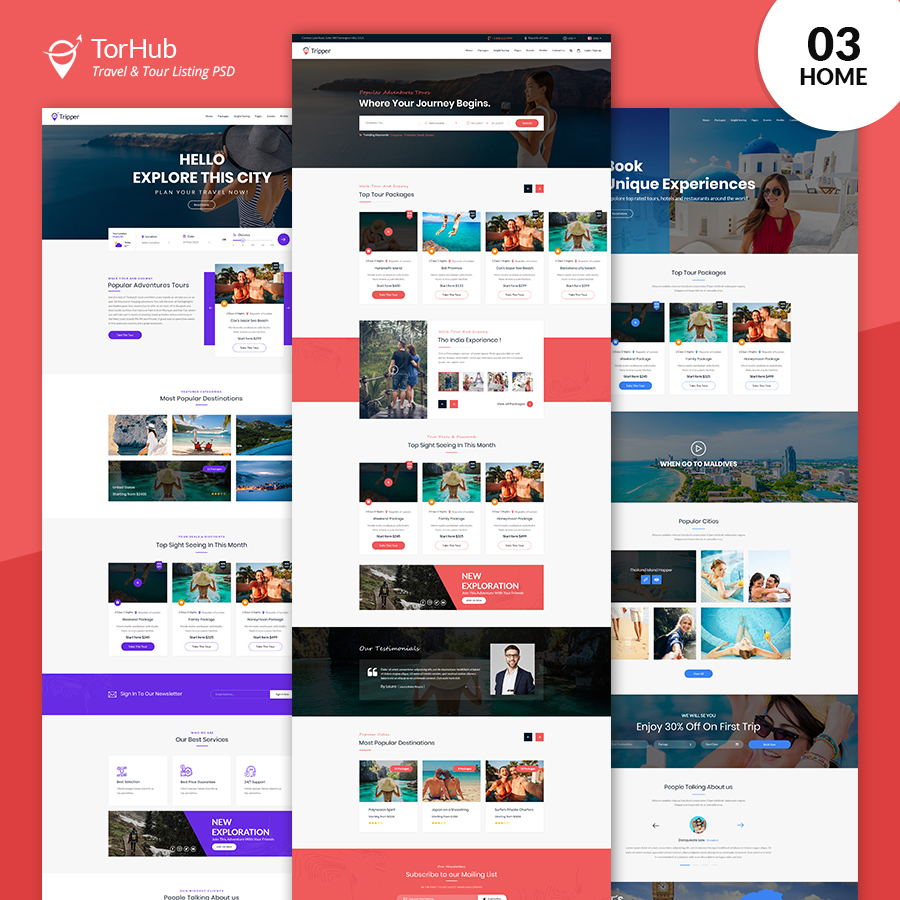 TorHub Listing PSD Template - 1