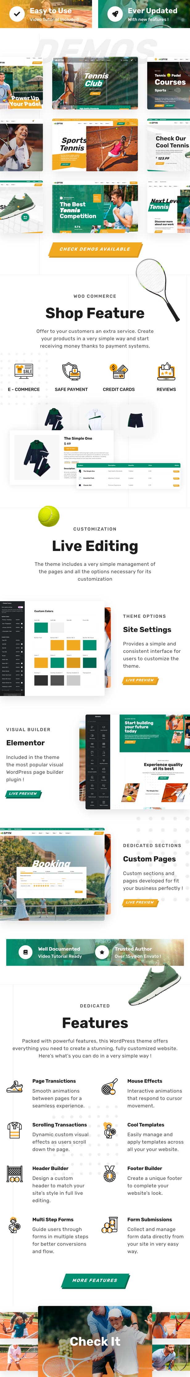 Tennis Club WordPress Theme