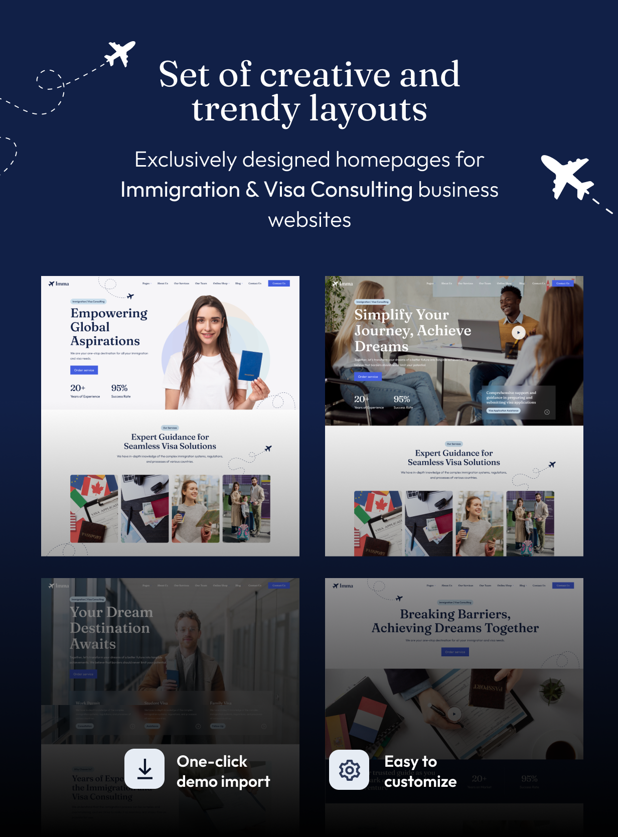 Imma - Immigration & Visa Consulting WordPress Theme