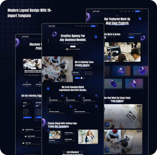 Wiragen - Creative Agency Elementor Pro Template Kit - 1