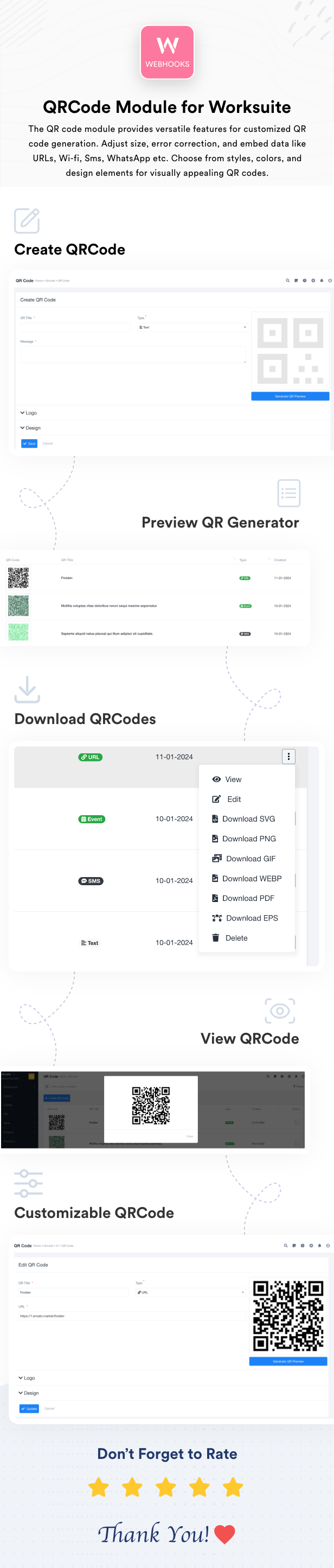 QRCode Module for Worksuite CRM - 1