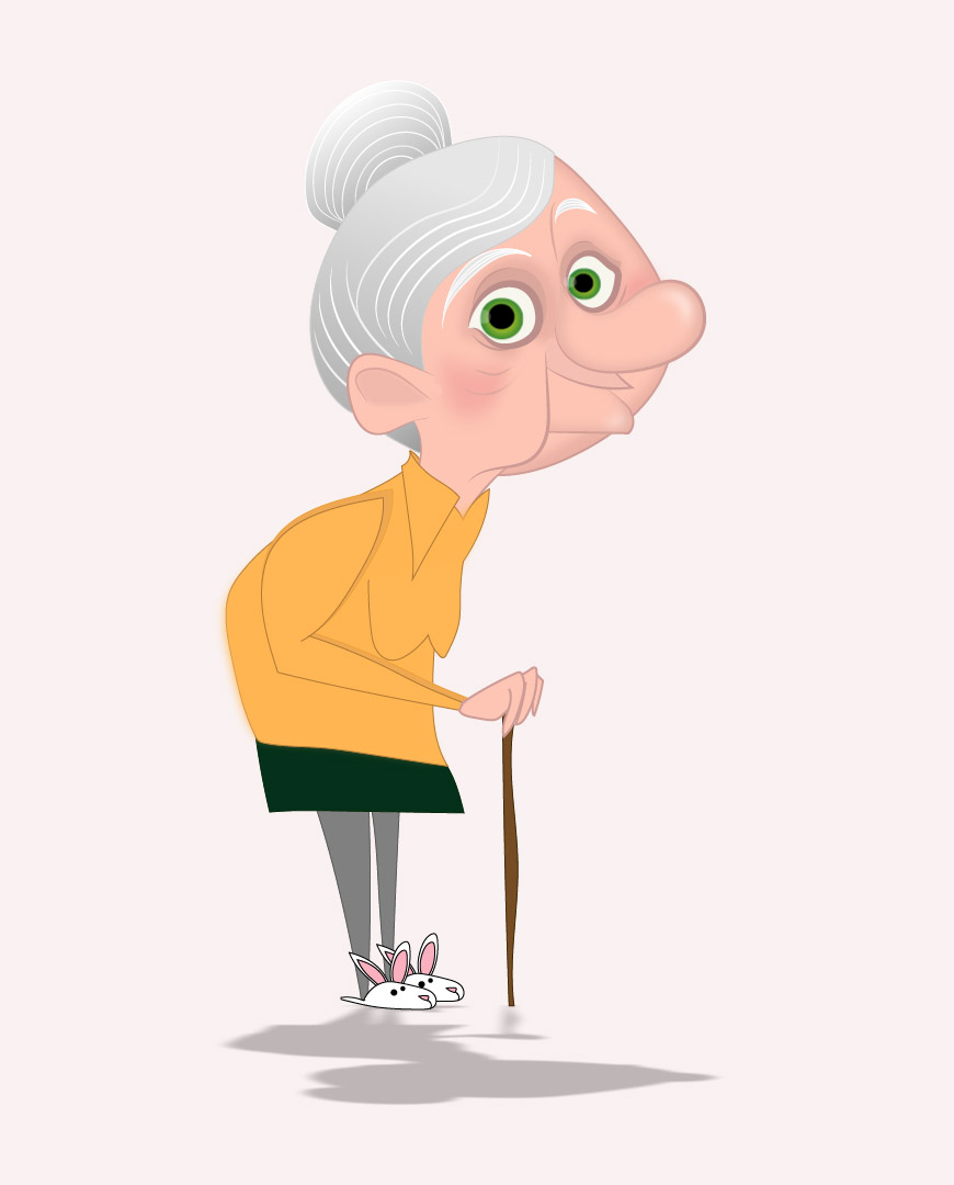 Cartoon Old Lady by kalheesi | VideoHive