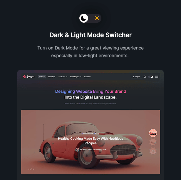 Syron | Personal Blog & Magazine WordPress Theme