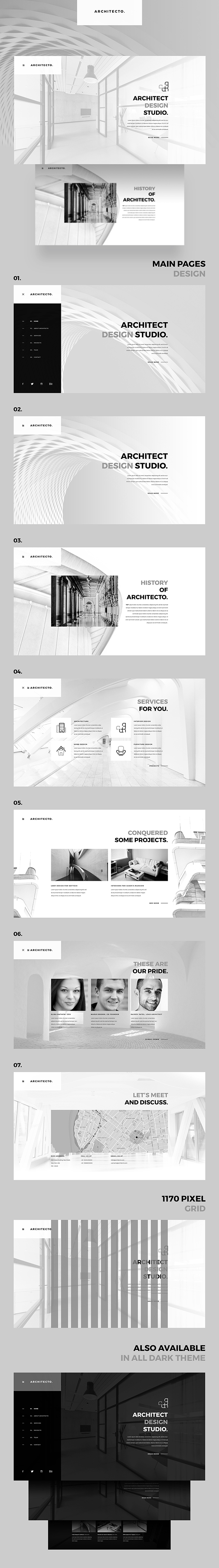 Architecto Architecture Studio PSD Template - 1
