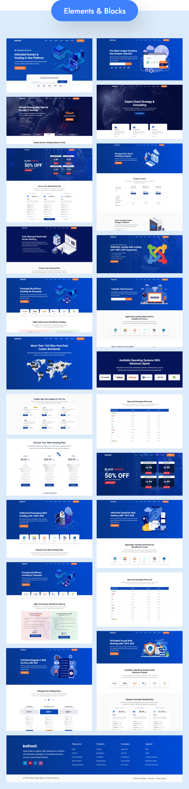 Domain Hosting Templates