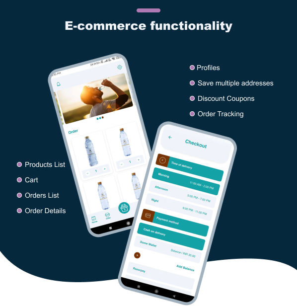 Water Subscription eCommerce App Flutter with Website - 3