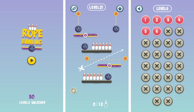 Rope Bawling - HTML5 Game (Construct3) - 1