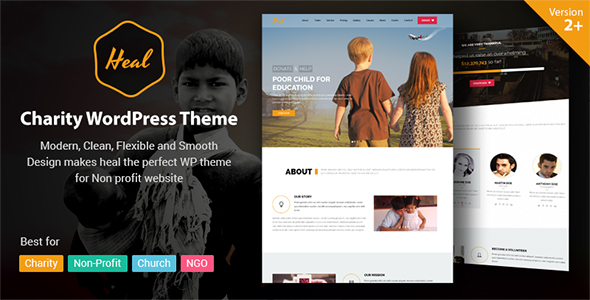 Heal - Multipurpose Charity WordPress Theme