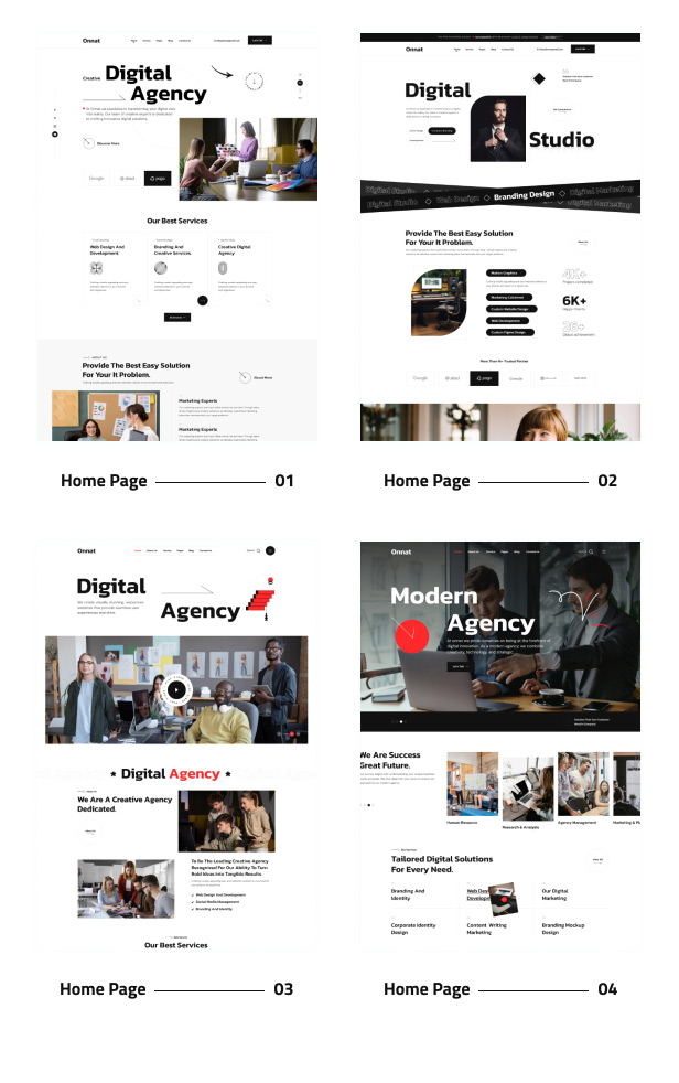 Onnat – Digital Agency & Creative WordPress Theme