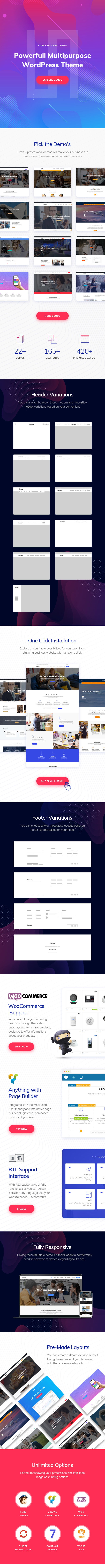 Havnor Theme Features
