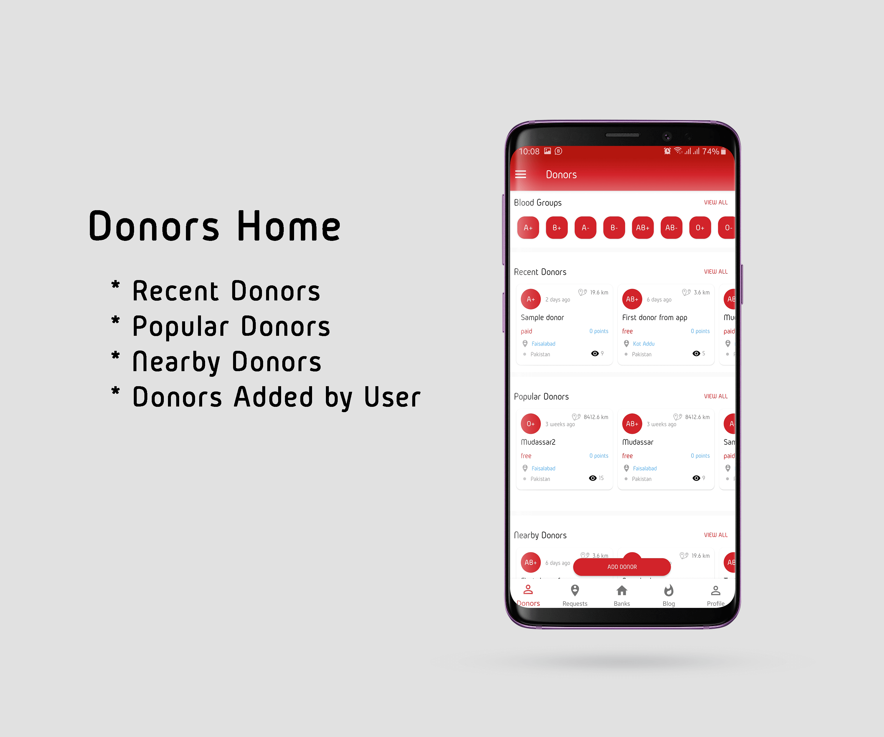 Blood Bank App Image