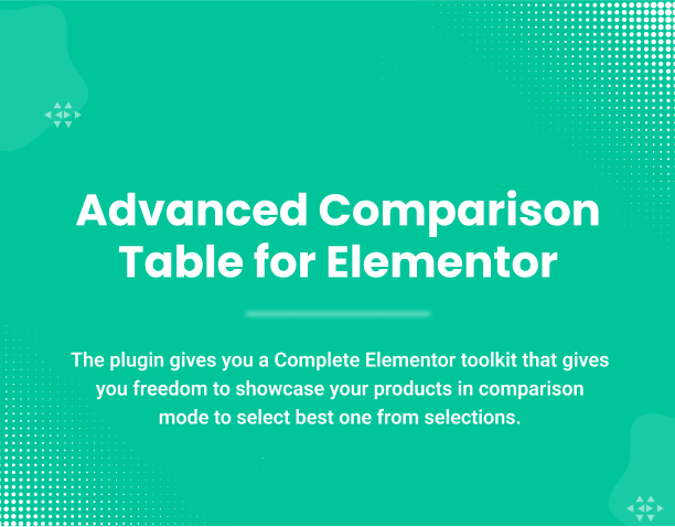 Advanced Comparison Table for Elementor WordPress Plugin