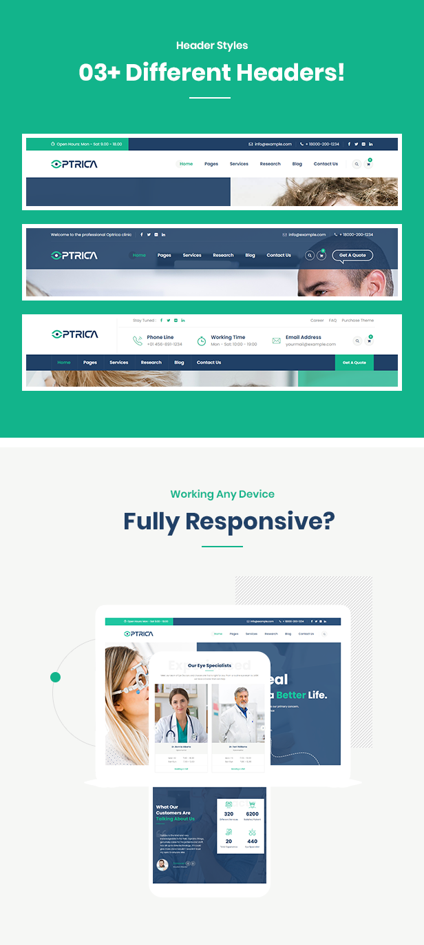 Optometrist & Eye Care HTML Template
