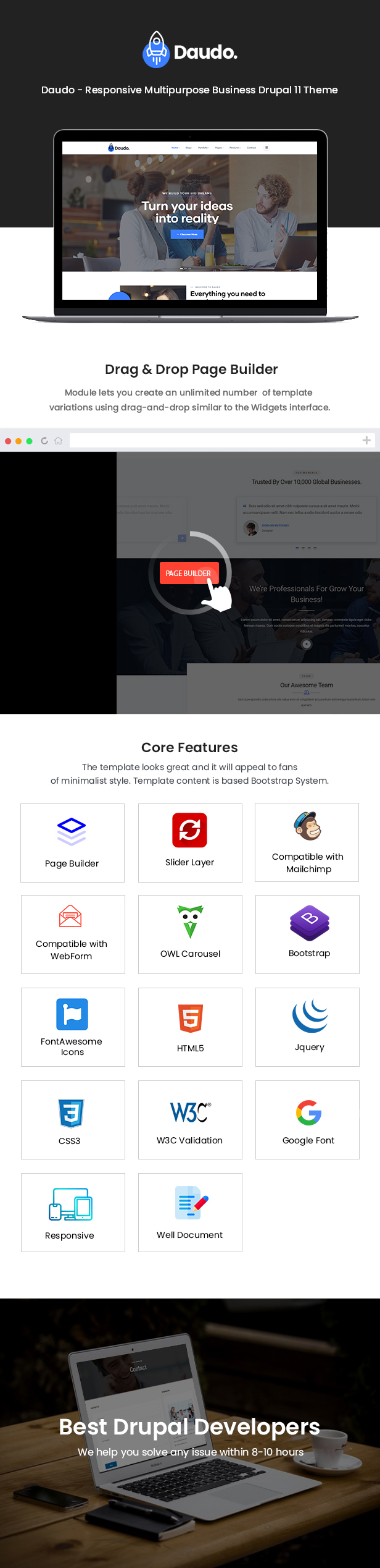 Business Drupal 11 Theme