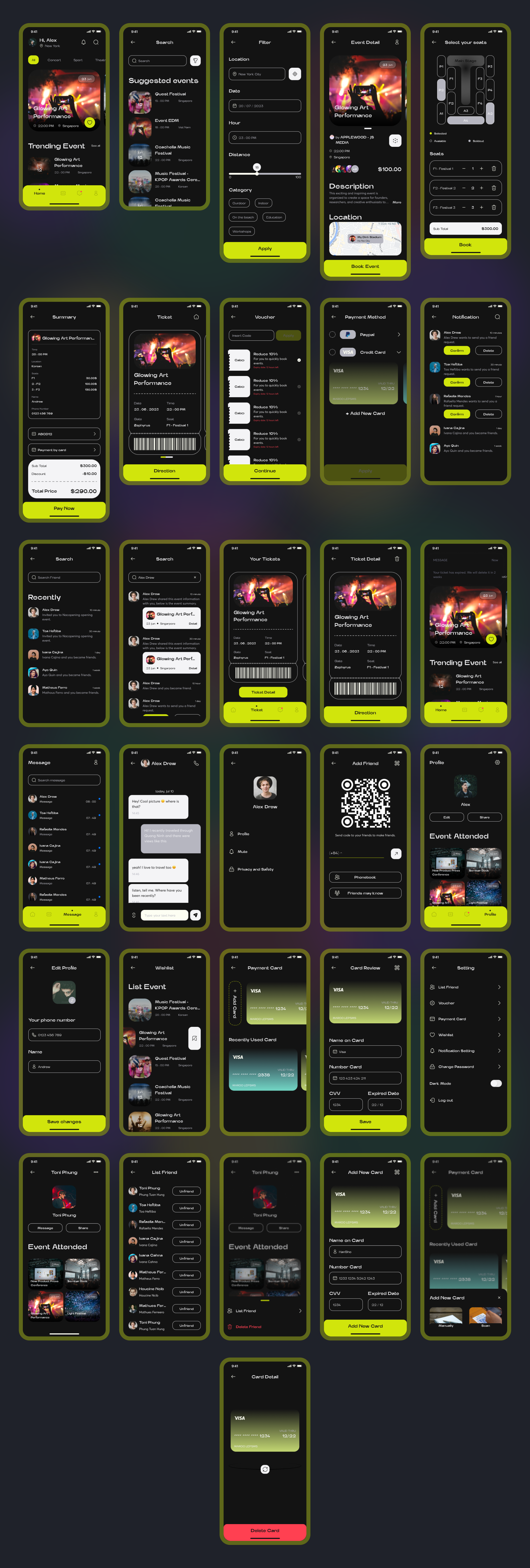 Festify - Event Booking App React Native CLI Ui Kit