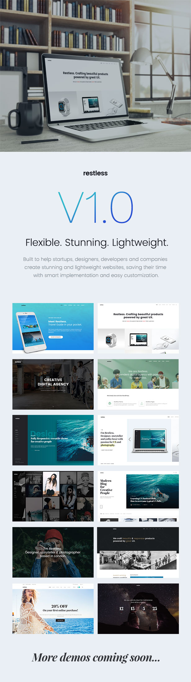 Restless Stunning and flexible multi-purpose HTML Template