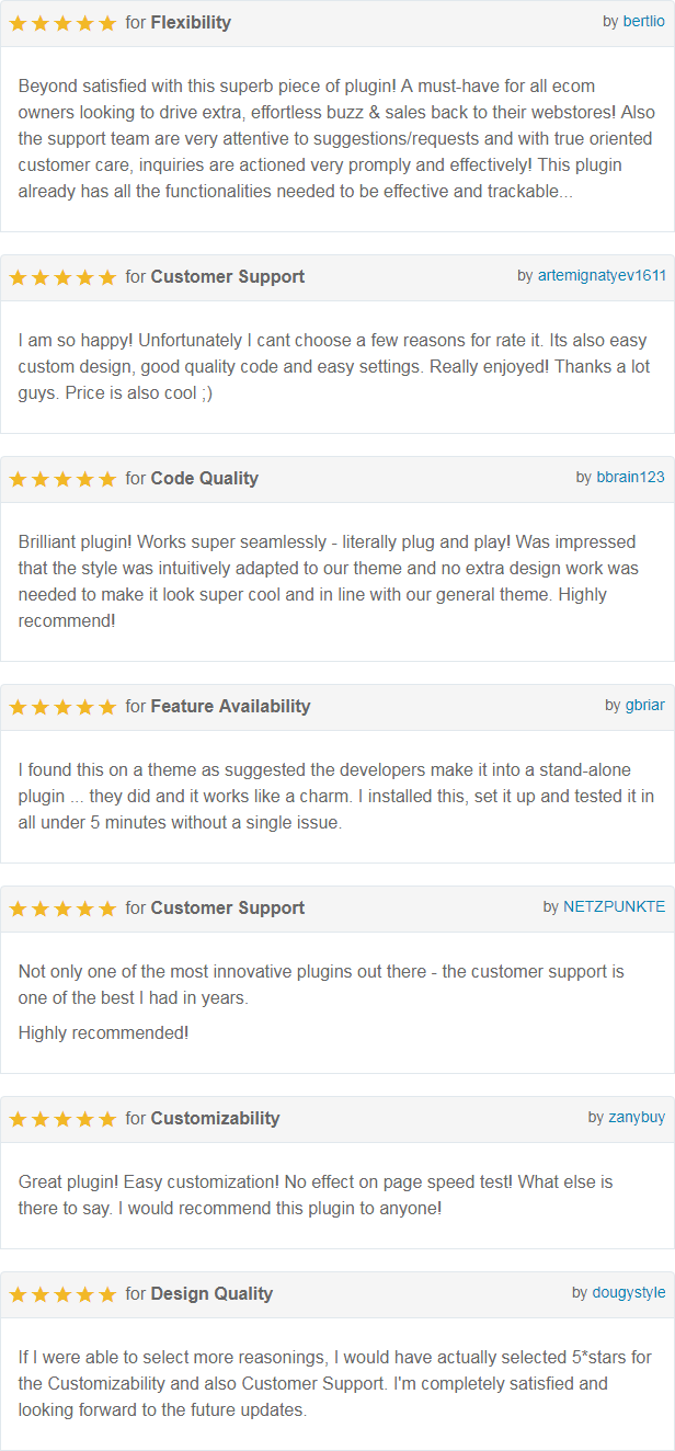 Buy For Me Plugin - Customer Reviews 1