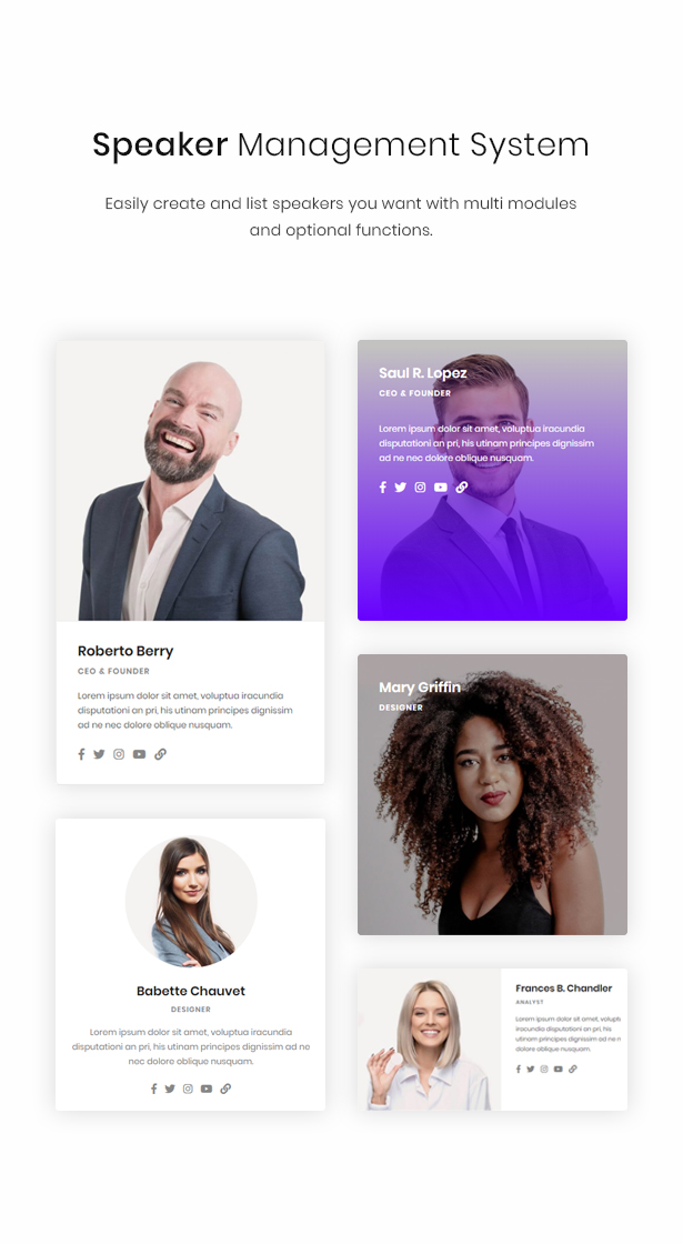 WordPress speaker theme