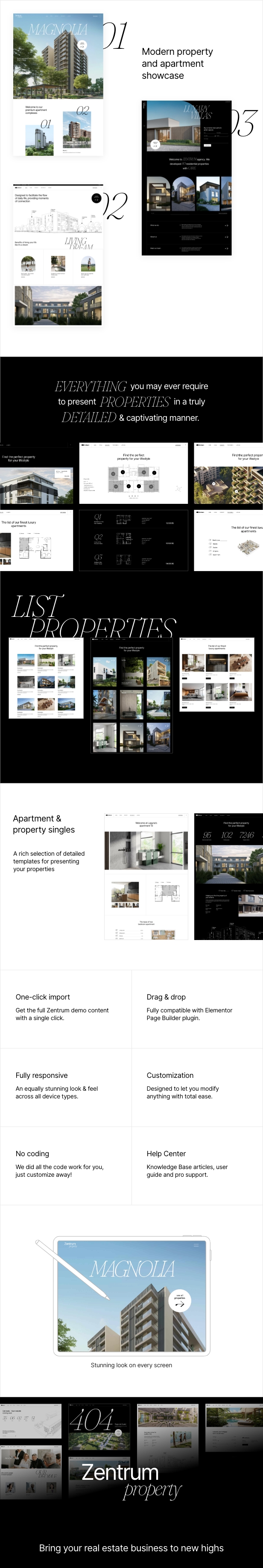 Zentrum - Property & Apartment Showcase WordPress Theme - 1