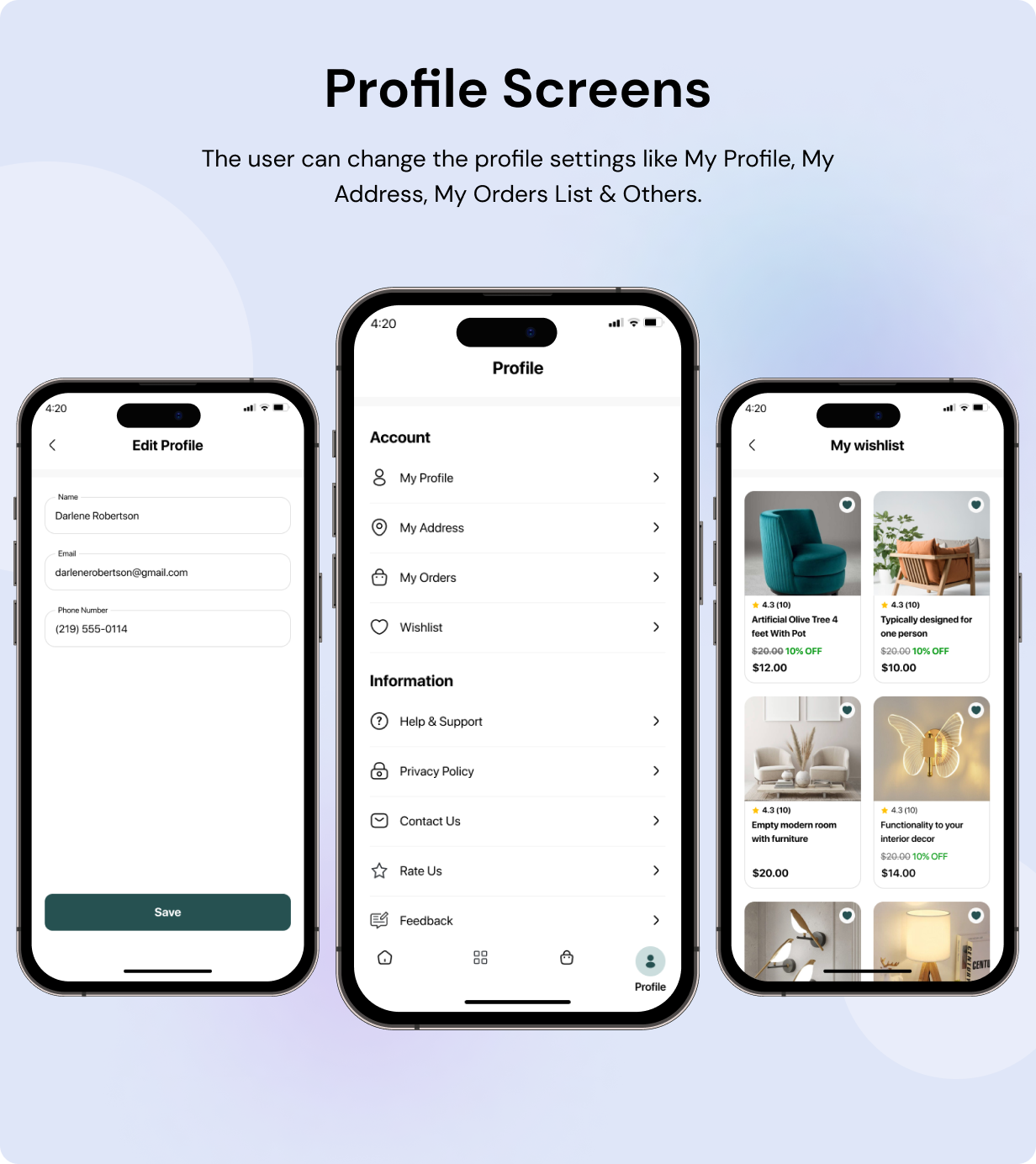 DecorHome App - Online Furniture Selling in Flutter 3.x (Android, iOS) with WooCommerce Full App - 15