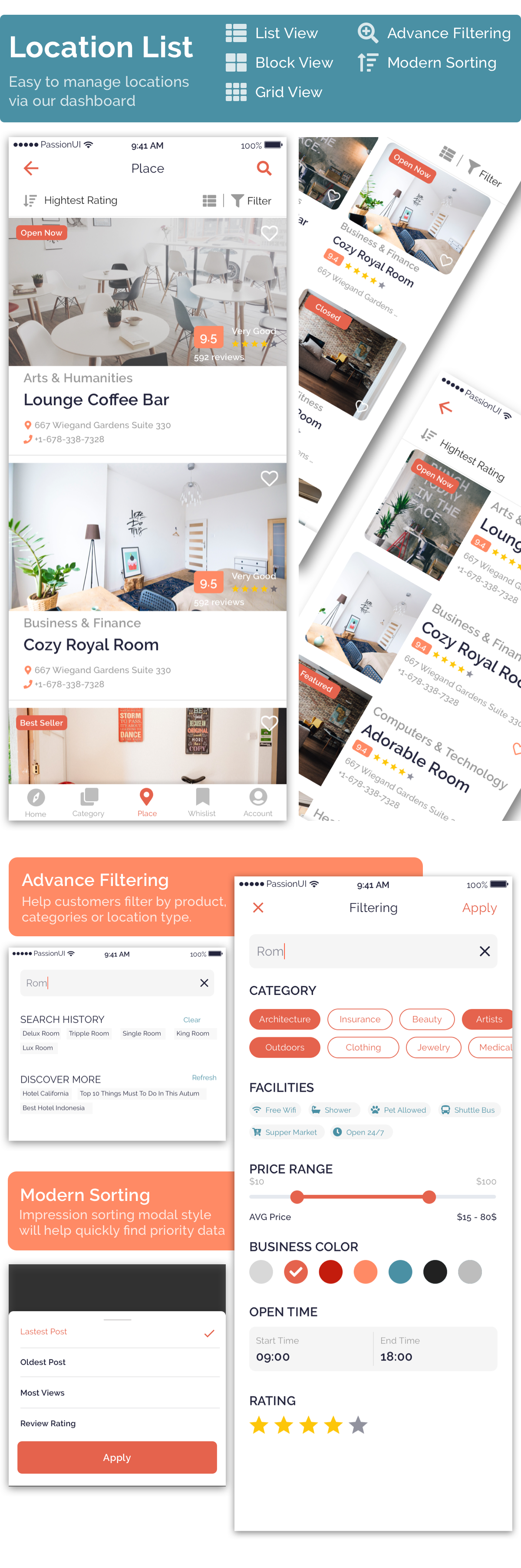 Listar - React Native directory listing app template - 4