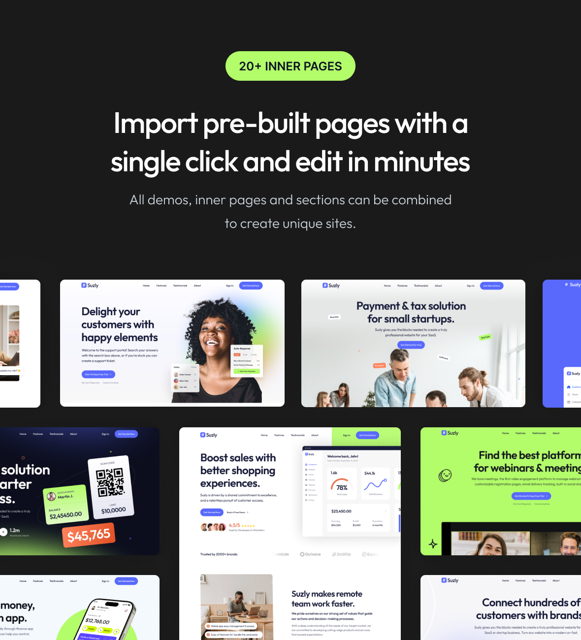 Suzly - SaaS & Startup Elementor WordPress Theme - 5