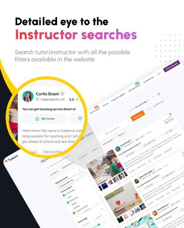 Tuturn - Online Tutors MarketPlace WordPress Theme - 10