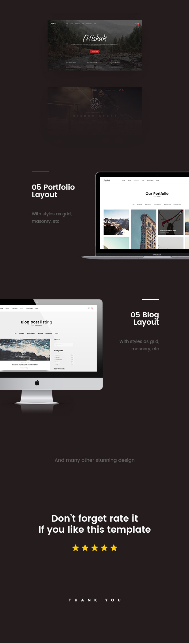 Mishuk - Creative PSD Template - 7