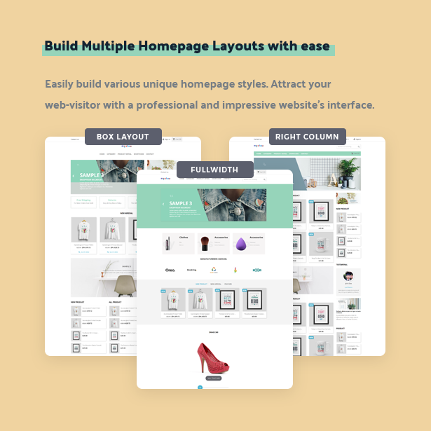 build multiple homepage layouts with ease