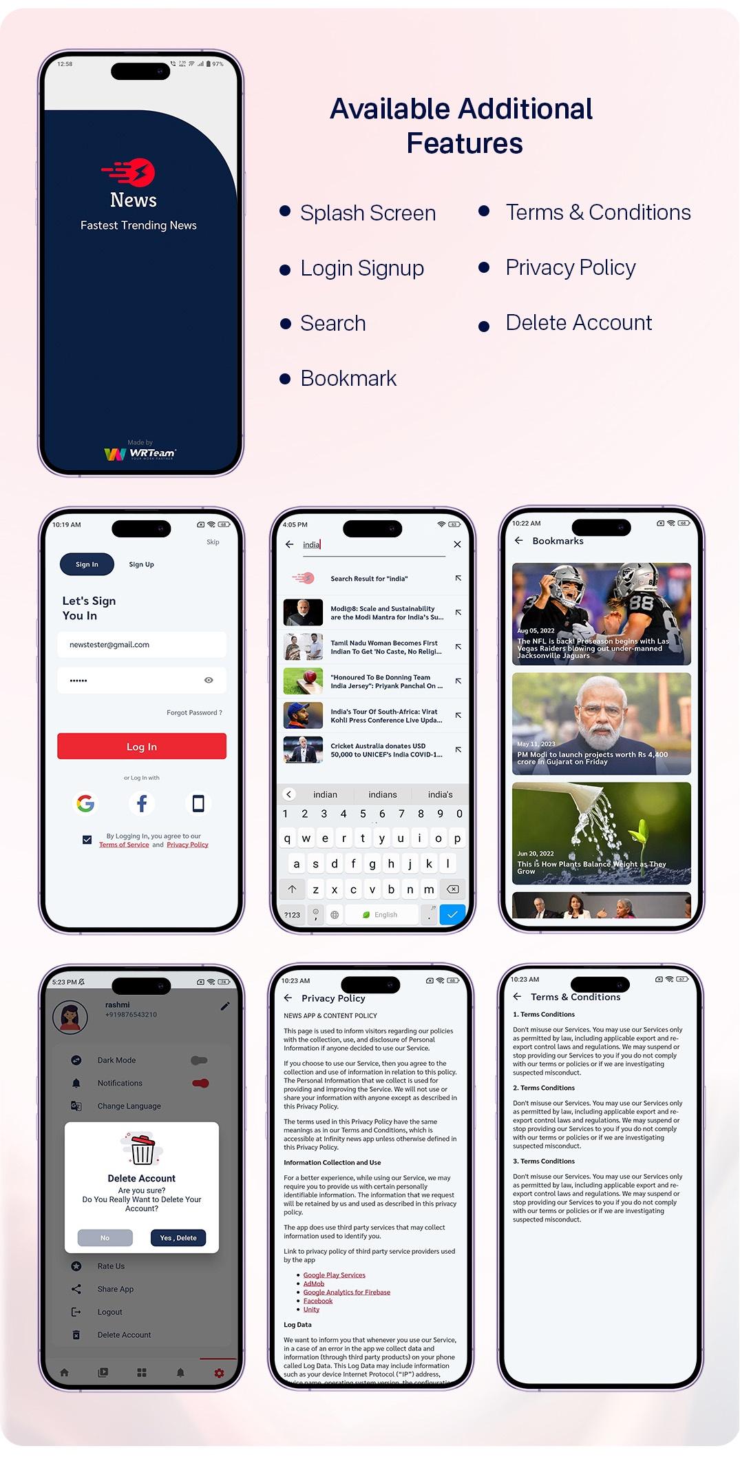 News App and Web -Flutter News App for Android and IOS App | News Website with Admin panel - 19