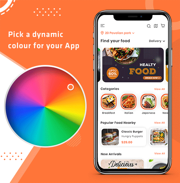 Foodie UberEats Clone Food Delivery App Multiple Restaurant Food