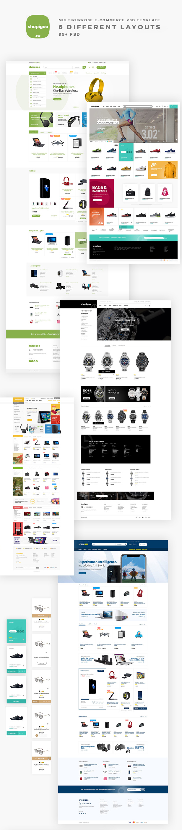 shopigoo multipurpose psd template