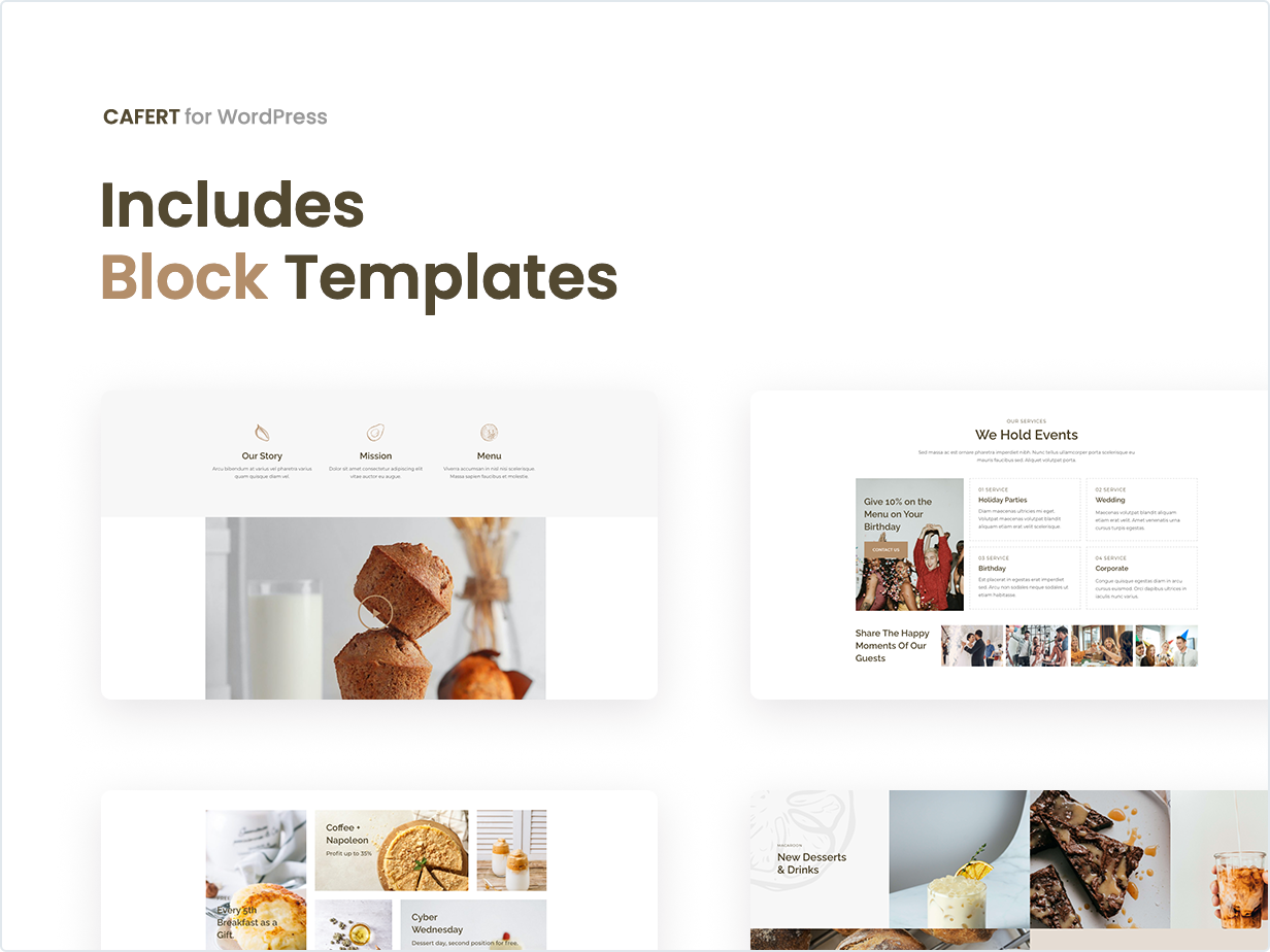 Includes Block Templates