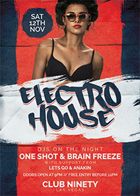 Electro House Flyer Template