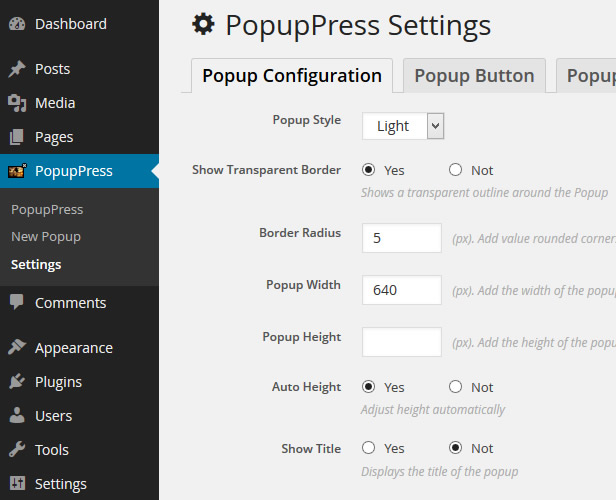 Popup Plugin for WordPress - Popup Press - Popups Slider & Lightbox - 18