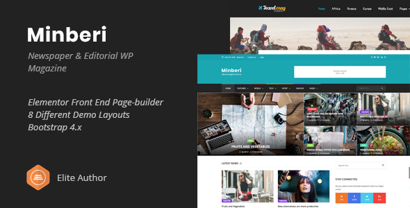 Minberi - Newspaper & Editorial WordPress Theme - News / Editorial Blog / Magazine