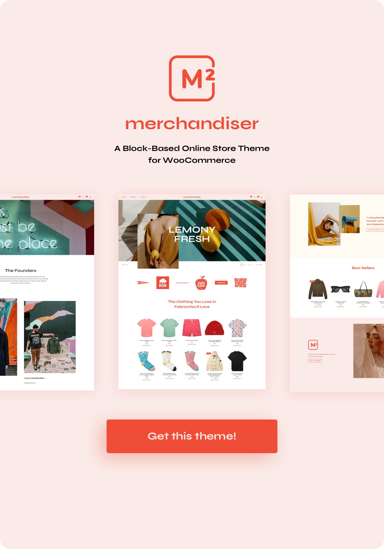 Merchandiser - Clean, Fast, Lightweight WooCommerce Theme - 1